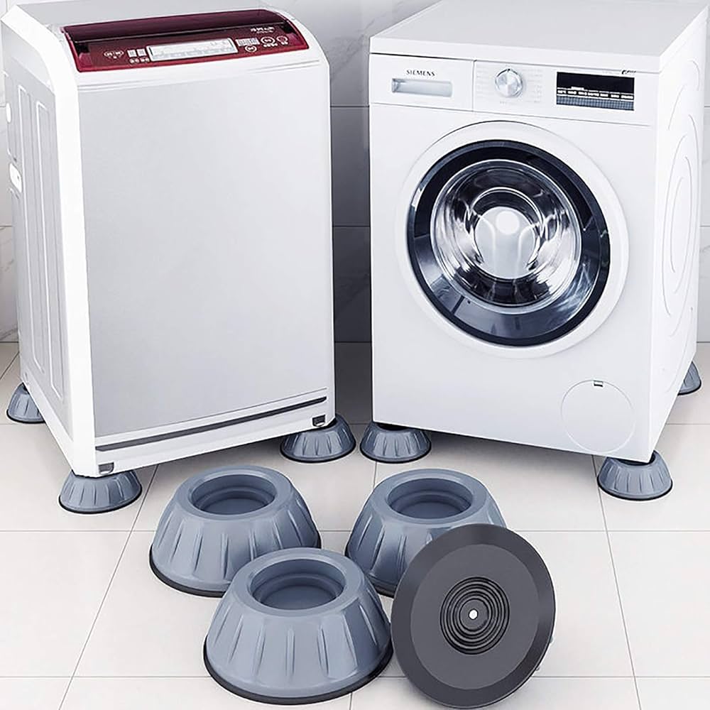 4Pcs Rubber anti vibrating pads for washing machines and dryer