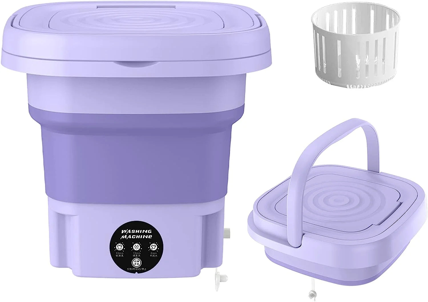 Foldable Minin Washing Machine High capacity with drying function